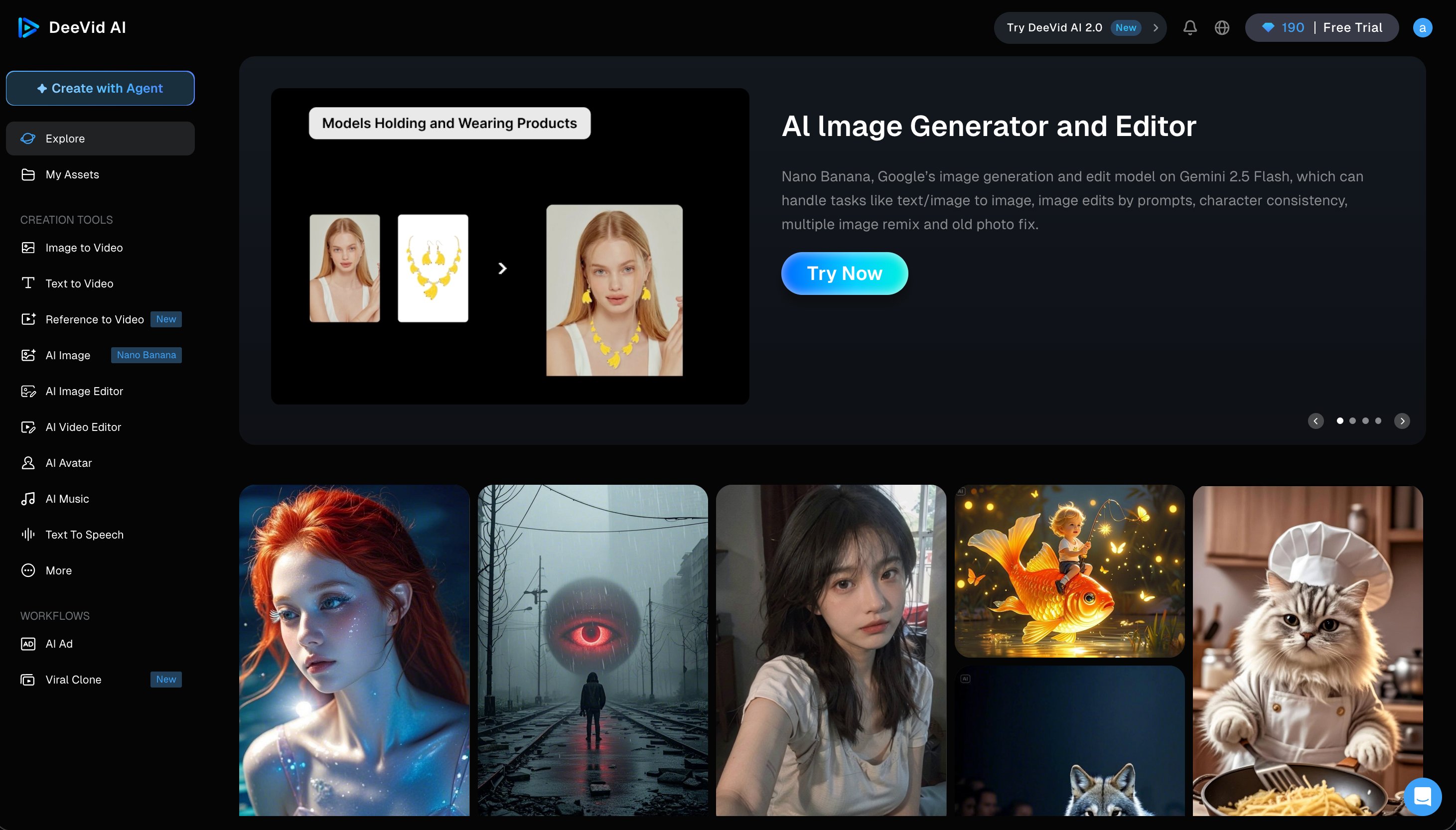 Nano Banana gallery — powered by Google Gemini 2.5 Flash, high-quality image results